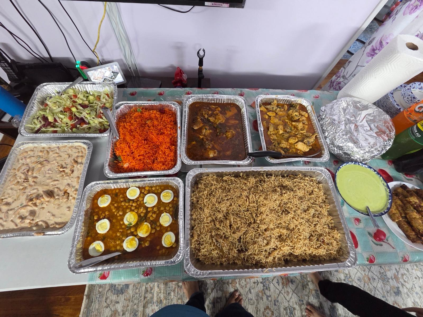 Full Catering Steam Pan Spread